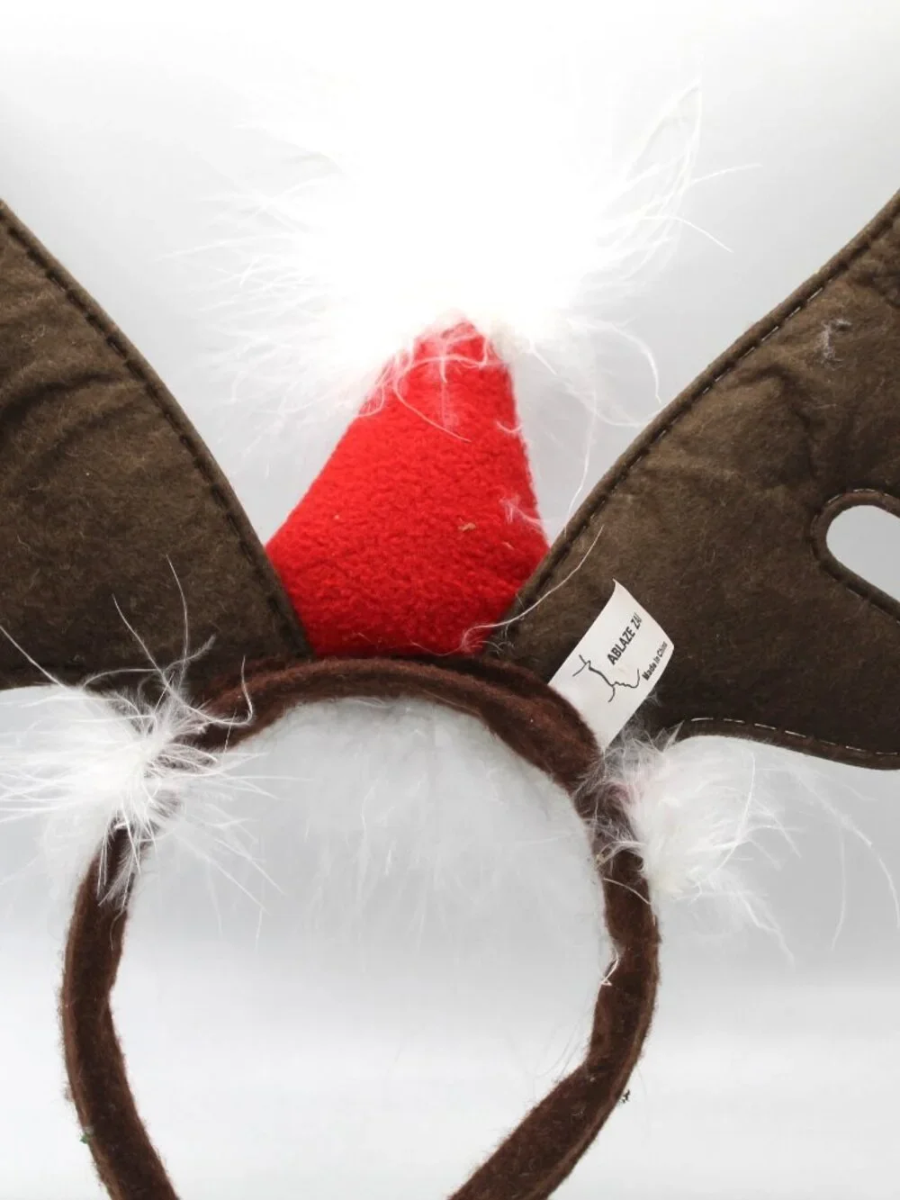 Dog Reindeer Santa Antlers Headband Christmas Costume Outfit For Small Dogs NWOT